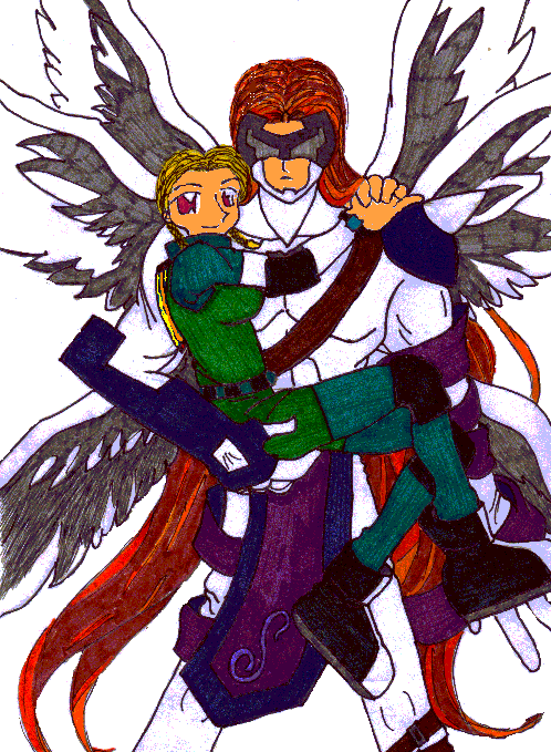 Tsuriai and HeraldAngemon